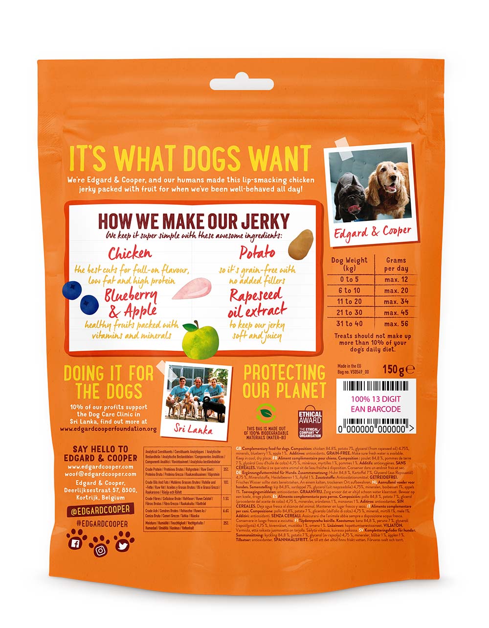 Edgard & Cooper Hond Jerky | Kip