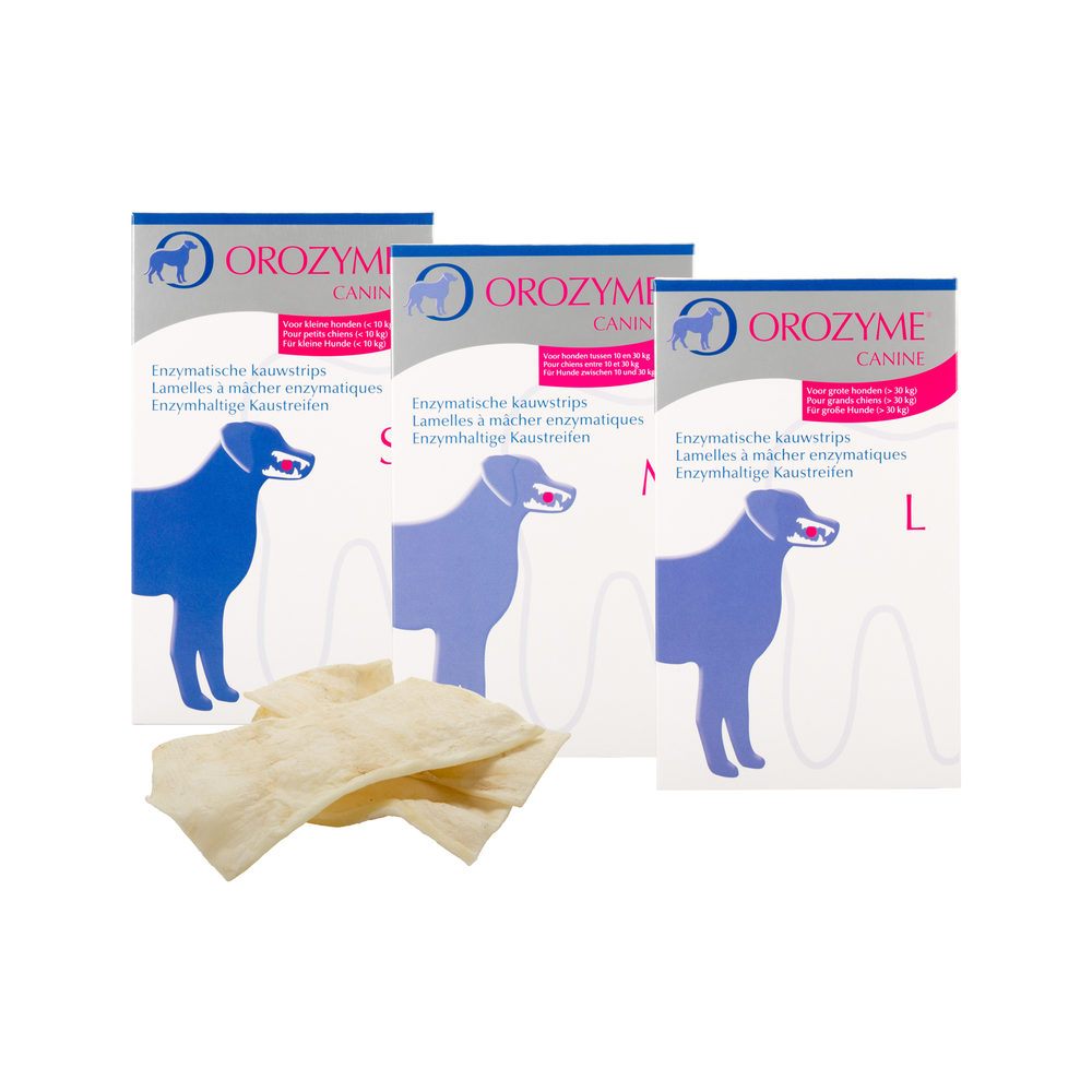 Orozyme Kauwstrips Hond (10 - 30 kg | 141 g)